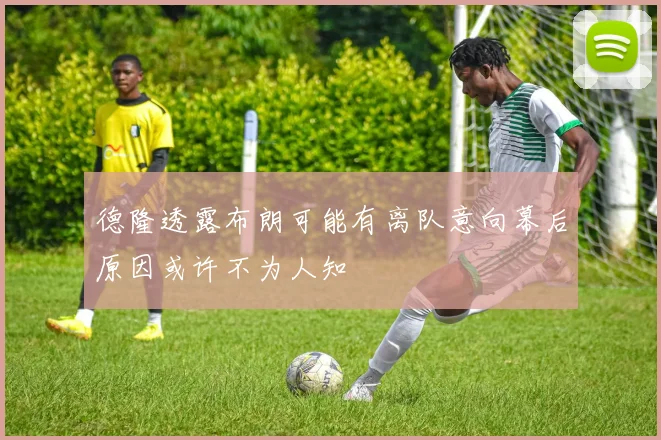 德隆透露布朗可能有离队意向幕后原因或许不为人知